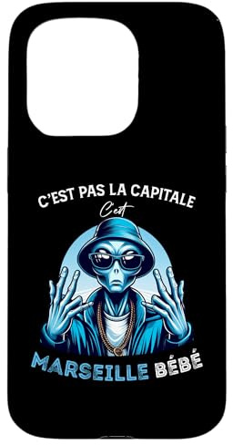 Coque pour iPhone 15 Pro C'est Marseille bébé - Cadeau Supporter Marseillais