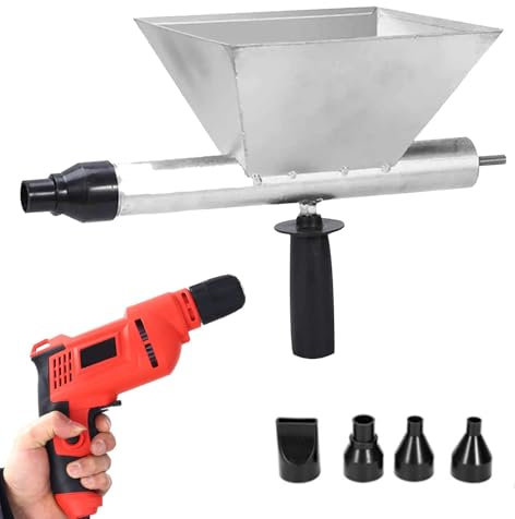 Machine à jointoyer portable pour ciment avec 4 buses et perceuse manuelle – Pistolet à jointoiement électrique pour murs de briques et sols