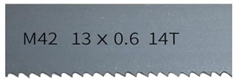 1pc 1140-2560 Mm M42 Bi-Metal Band Saw Blades Bandsaw Blade Cutting Hardwood, Metal Band Saw For Metal(14Tpi,Length 1826mm)