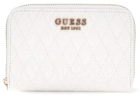 GUESS Betula SLG Medium Zip Around Wallet White
