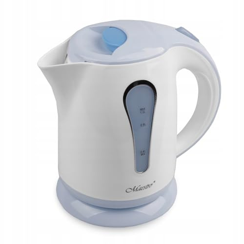 Bouilloire électrique à base rotative 1000W 1L | Protection contre la surchauffe et filtre anticalcaire | Fonction d'ébullition rapide pour le thé et l'eau chaude