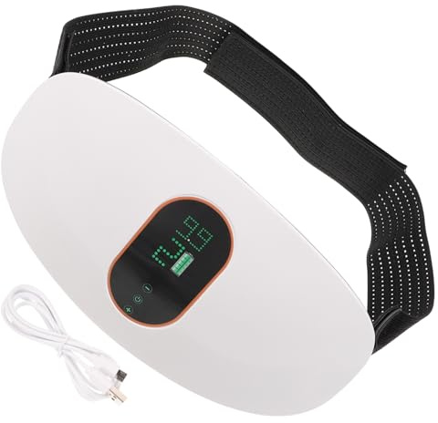 GANAZONO Elektrischer Vibrations-taillengürtel aus Abs mit Massage- und Trainingsfunktion Bequem Tragbar für Bauchmuskelstimulation und Unterstützung der Fettreduktion zu Hause