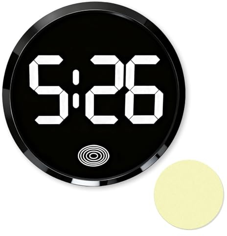 TaimeiMao Reloj para salpicadero de coche, reloj electrónico autoadhesivo | para salpicadero, mini reloj digital para vehículos, camiones, autocaravanas y hogar