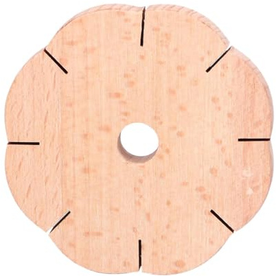 MotiveTech Rotondo Kumihimo a 8 Slot, Telaio per Tessitura di Perline in Legno, 7.5 Cm Dischi Cordone per Braccialetti Fai da Te, Lavori Artigianali con Corde, Corde per Mani E Progetti di Perline