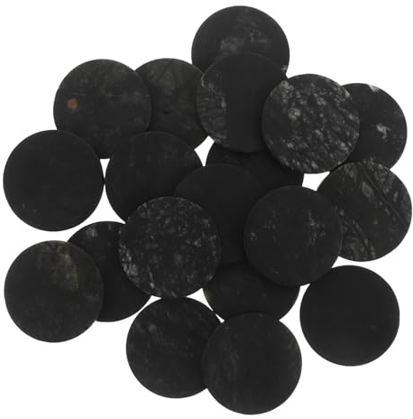 Milisten 40 Pierres Plates et Rondes en Pierre Naturelle pour Jeux d'eau Extérieur, Compétition de au Lac ou Parc, 40 Pièces pour Coordination Main-œil Optimale Couleur Aléatoire