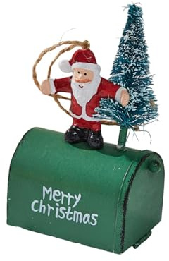 SYFOAR Cassetta della Posta, Ornamenti per L'Albero di Natale, Decorazioni Natalizie, Divertenti e Adorabili, Porta Soldi con Ciondolo per Cassetta delle Lettere, per Feste Artigianali in casa,