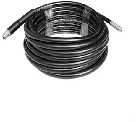 Crabop Kit de manguera de limpieza de drenaje de alta presión para KARCHER, conector rápido giratorio con boquillas y adaptadores para Karcher, desatascamiento de tuberías (15 m)