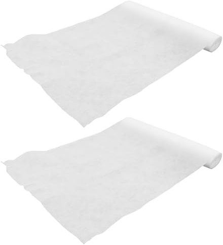 JEWEDECO 2pcs Range Hood Oil-proof Cover Kitchen Oil Filter Paper, Non-woven Fabric, White, Fine Filtration Design, Keeps Range Hood Clean and Reduces Oil Stain