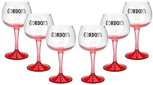 Gordons Gin Premium Pink Glas Longdrinkglas Ballonglas Cocktailglas Gläser Set ? 6 Stück