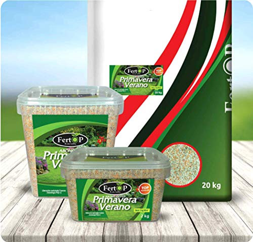 FertOP® - Abono para Césped, Primavera-Verano, Fertilizante de Liberación Lenta, 3 Meses. (Envase 20Kg/700m²)