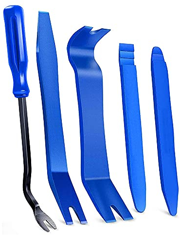 MMOBIEL 5 Piezas Conjunto de Herramientas de extracción de molduras de automóviles para la extracción Sencilla y sin arañazos de Paneles de Puertas de vehículos, molduras, tableros y bujes de Rueda