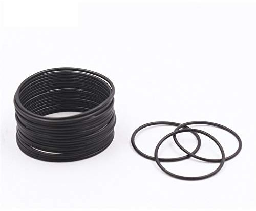 Lcuihong-O-Ring Unterlegscheiben 20 Teile/los Schwarze NBR-Dichtungs-O-Ring, O-Ring-Dichtung Gummidichtung Ölringscheibe, CS1mm OD22-50 * 1mm, Verschleißfest (Color : 40pieces, Size : 23x21x1mm)