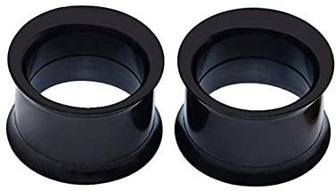 Beydodo Tunnel Oreille 26mm, Ecarteur d Oreilles Acier Chirurgical 2 Pièces Oreille Tunnel Cerceau Noir