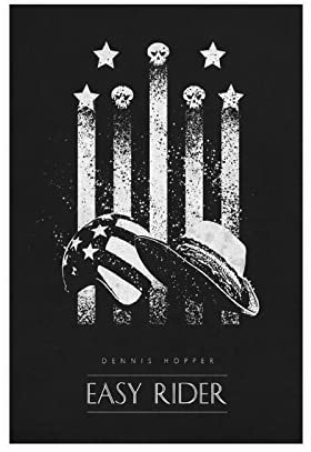 KOURT Easy Rider Poster, klassisches Filmposter, Leinwand, Schlafzimmer, Dekoration, Sport, Landschaft, Büro, Raumdekoration, Geschenkrahmen: 30 x 45 cm