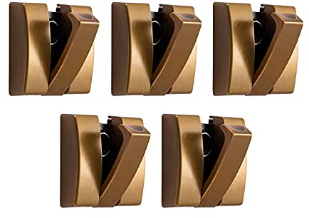 Kleiderständer für Wand, zusammenklappbar, 5 Stück, Wandhaken, Badezimmerhandtücher, Kleiderbügel, Aluminiumlegierung, faltbare Halterhaken, Wandmontage zum Aufhängen von Mänteln, Hüten, Handtüchern,