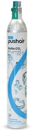 Dafi PUSHAIR Cartucho de CO2 para saturador - Cilindro de Gas para sifón, Bebidas gaseosas refrescantes, 60 l de Agua con Burbujas