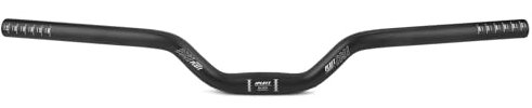 PLATT Manubrio per Bicicletta 25.4/31.8 * 620/780, Manubrio Riser per Mountain Bike in Leggera Lega di Alluminio, Ideale per MTB (25.4mm-620mm, 50mm Rise)