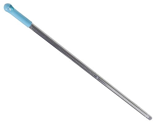 IWOWHERO Besenstiel Aus Massivem Edelstahl 19mm Durchmesser Ersatzgriff Für Bodenreinigungsbesen Und Mopps Mit Farbigem Poliertem Griff Bruchfest Und Montagefreundlich