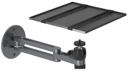 lskdnrufh Projector Stand Foldable Projector Stand with Tray Aluminum Adjustable Sturdy Wall Mount Bracket Suit Projector Mount(Large)