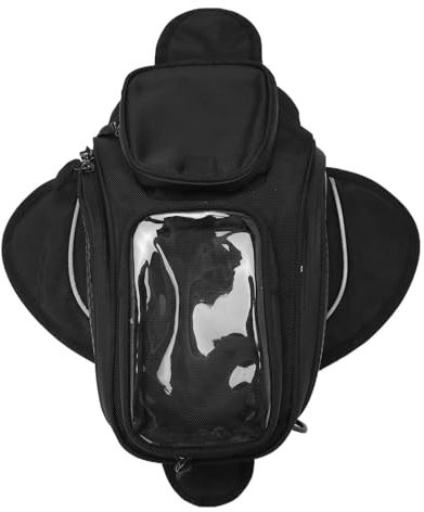 Bolsas Moto Universal Tela Oxford para Tanque Motocicleta Alforja para Tanque Combustible Gas Bolsa Montaje con Correa Apertura Rápida Bolsa Bolsa sillín Motocicleta