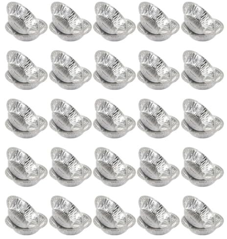 BEBEMOKO 400pezzi Stampi Per Crostate in Alluminio Da Pz Teglie Fai Da Te Per Muffin e Cupcake Utensili Per Cottura Di Torte