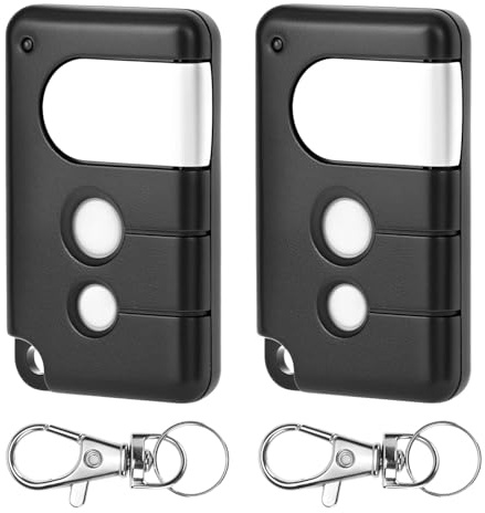 QWORK® 2 Stück Garagentoröffner Fernbedienung, 433,92 MHz Garage Handsender, Kompatibel mit Chamberlain MotorLift LiftMaster 84330E 84333E 84335E 8747E