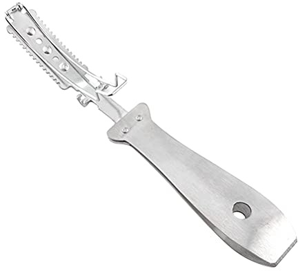 lyrlody Stainless Steel Animal Hair Scraper, 3 in 1 Pig Hair Shaving Tool Kitchen Gadget for Home Restaurant Farm Ranch Butcher Shop