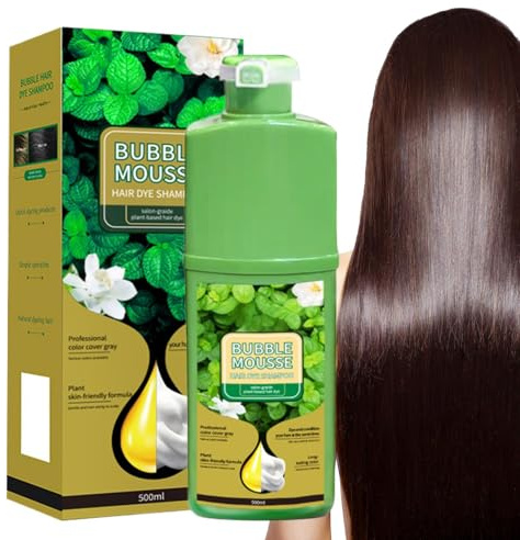 Tinta per Capelli Schiuma - Shampoo Colorante 500ml | Schiuma Colorante a Effetto Prolungato Per Cuoio Capelluto e Barba Uso Quotidiano Uomini e Donne Viaggio Casa