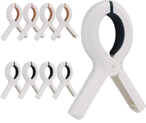 8 Stücke Große Badetuch Klammern, Winddicht Handtuchklammern Grosse Wäscheklammern Strandtuch Klammern Kunststoff Strandtuch Clips für Strandliegen, Klammern für Strandliegen