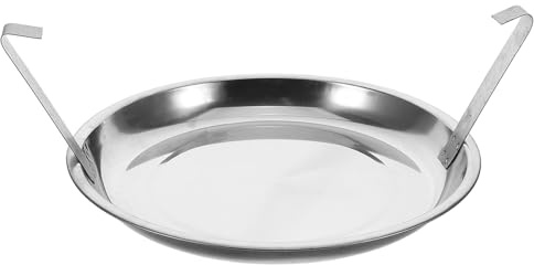Healifty Bandeja Recolectora de Cenizas Inoxidable para Parrilla Comercial, Accesorio Profesional para Chimenea y Barbacoa Coreana, Recipiente para Hoguera y Acampada, Reemplazo y Seguro