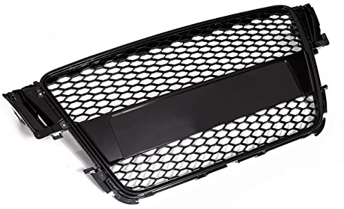 Calandre Grille Nid Abeille Noir Brillant Compatible Avec A5 B8 8T Coupé Cabrio 07-11