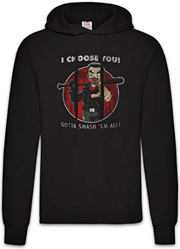 Urban Backwoods Negan Choose You Hoodie Kapuzenpullover Sweatshirt Schwarz Größe M