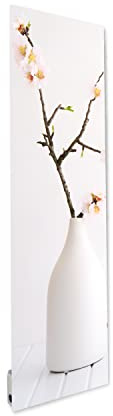ILO - Radiateur Électrique Mural - Rayonnant - Design-Déco florale | +38 Décors - Extra Plat - Wi-Fi Connecté - 500W - Pour pièce de 10m² - Orientation Vert.+Horiz. - Éco, Silencieux - France