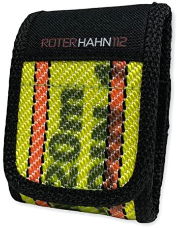 BDLLMDES Feuerwehr DME Holster Piepser Tasche Melder Funkmeldeempfänger/Schlauch Gelb/aus gebrauchtem Feuerwehrschlauch