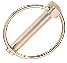 METALLIXITY Klappsplint mit Ring (8mmx50mm) Karbonstahl Klappe Stifte Sperre Klammern Verschluss Pin - für House Aufbau Traktoren Anhänger Lkw Rasenmäher Wagen