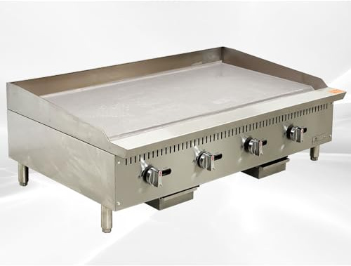 Commercial Griddle Manual 48 Countertop Natural Gas - 120000 BTU ETL CD-MG48