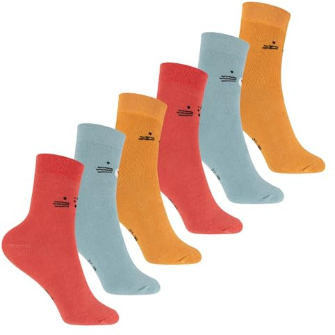 Footstar Calcetines de rizo para niños con diseño (3 pares o 6 pares) Calcetines cálidos con efecto térmico, Diseño de gatos (6 pares), 31-34