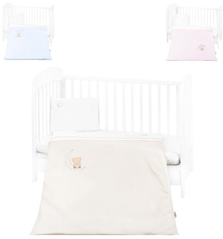 Kikkaboo Babybettwäsche-Set Dream Big 3-tlg. Bezug 135 x 95 Kissen 45 x 35 Laken beige