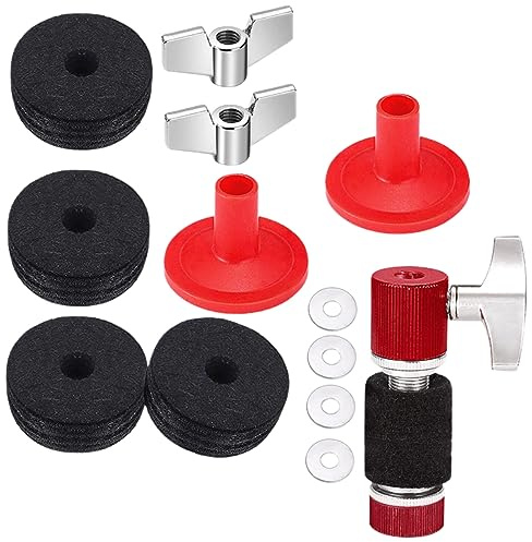 Toyvian Trommelpad Aus Metall Und Filz Rutschfeste Pads Für Beckenkupplungen Schutz Für Schlagzeug Kompatibel Mit Verschiedenen Marken Langlebige Schlagzeugteile