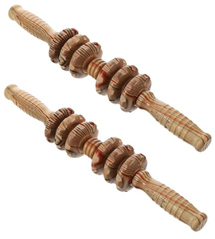 Holz Massagerollen Bauchroller für Bauch und Rücken