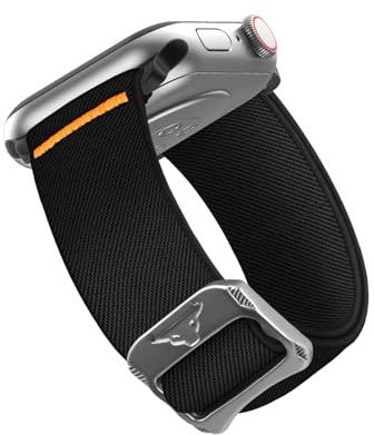 SimpleThings Elastiskt sportband för Apple Watch-armband 38 mm, 40 mm, 41 mm, 42 mm, 44 mm, 45 mm, 46 mm, nylontyg, sportarmband, kompatibelt med iWatch armband Series SE 10 9 8 7 6 5 4 3 2 1