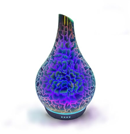 Cello Electric Oil Burner | Ultrasonic Mister and Oil Burner | Home Electric Diffuser With Light Bulb | New Home Gifts | Room Decor Bedroom Accessories (Lightning Design)