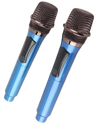 Mehrzweck -drahtloses Mikrofon mit Sich Bewegender Spulendesign und Langer Drahtloser Reichweite für Outdoor -Veranstaltungen und Konferenzen Leichtes Material (Blue)