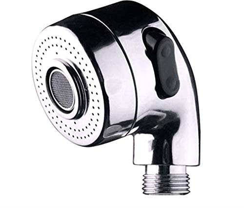 QTYQWC Robinet de Salle de Bain pulvérisateur Sprinkler Base de Tuyau de Tuyau à soupape pour Le Bassin à Main Buzzle Adaptateur de Filtre à Eau Anti-Splash, Argent, comme illustré