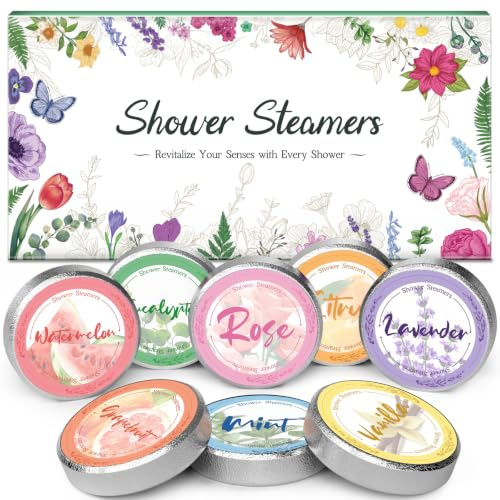 Linkax 8 Stück Shower Steamers Geschenke für Frauen Mama, Adventskalender Füllung Weihnachtsgeschenke Duschdampfer Badebomben, Halloween Entspannung Geschenk