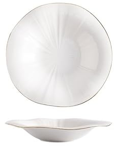 Assiette Assiette en céramique Assiette creuse domestique Assiette creuse Assiette commerciale Assiette créative Vaisselle(C)