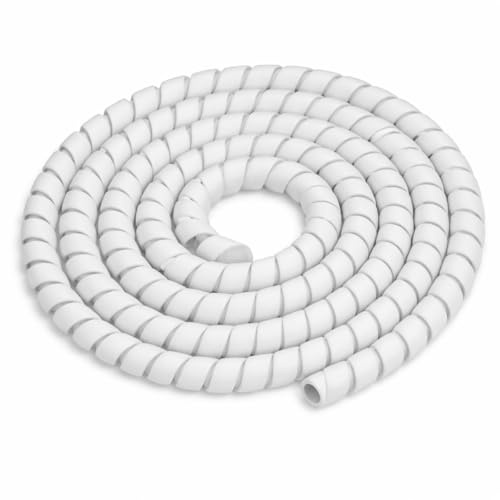 RiuScooter Organizador de Cables en Espiral, Funda Protectora para Cables de Patinetes Eléctricos, Blanco