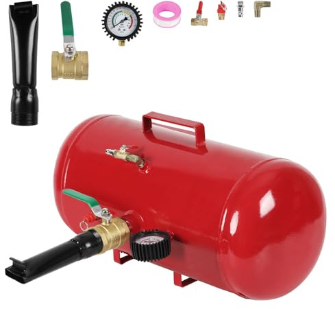 Eikuavons Luft-Reifenwulstfüller Reifenbooster 40 L, 300 x 595 mm Reifenfüllgerät, Arbeitsdruck 8 bar, max. 10 bar, für Autos, LKWs, Wohnmobile und Geländefahrzeuge