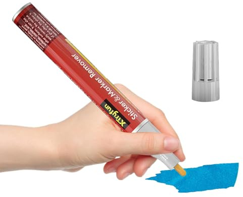 Remover de pegatinas: limpiador de etiquetas de profesional, disolvente de pegamento de actuación rápida, materiales de vidrio laminado seguro | Bolígrafo de marcador Stick ER de múltiples super