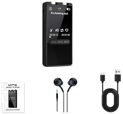 128GB Digital Voice Recorder, Sprach aktivierter Recorder mit Bluetooth 5.2, 1,77 Zoll Bildschirm Audio- gerät für Vorträge Meetings Interviews, MP3-Player Tragbares Diktiergerät (64G)